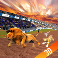 Wild Lion Dog Tiger Animal Racing Smulator 3d