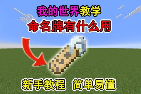 我的世界名牌怎么用