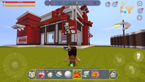迷你世界怎么造饭店