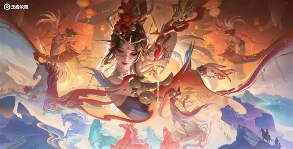 绝美盛唐风 貂蝉马年限定皮肤官宣:大招重现万里山河图