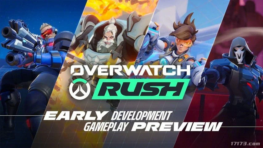 暴雪全新手游《守望先锋Rush》首曝!俯视角5v5英雄射击